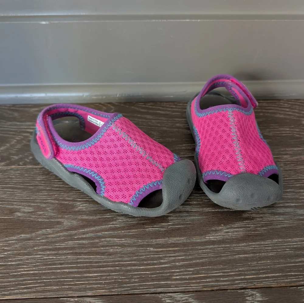 Crocs Pink Swiftwater Sandals Size 8